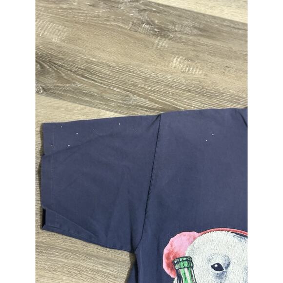 1994 Vintage Coke Coca-Cola Bear Christmas Graphic Shirt Made In USA - Men Large - Picture 5 of 16